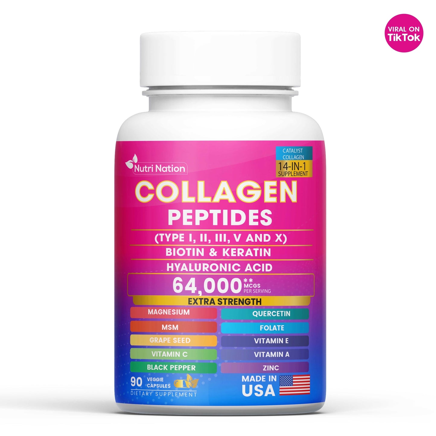 Multi-Collagen Peptides Complex (90ct)